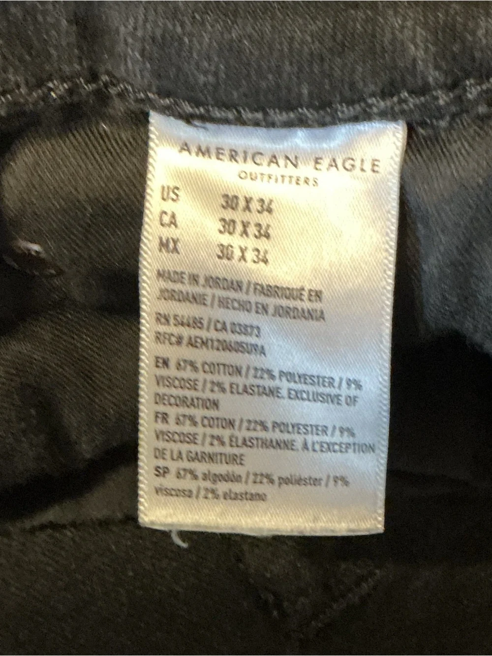 American Age Men’s Slim Straight Jeans in Dark Blue